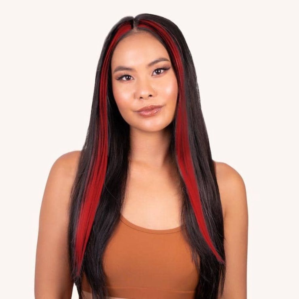 INH Hair - Red - Clip-in Hair Extensions/ Halloween / Costume / Anime / Costume